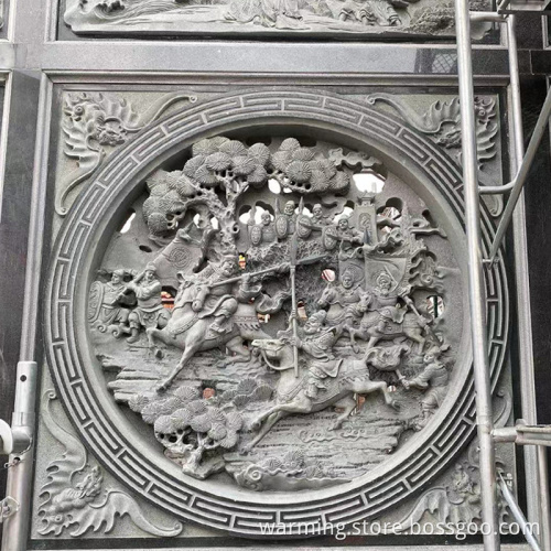Relief mural hollow carving